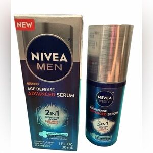 Men’s Nivea Age Defense Advanced Serum! New! Reduces dark spots and wrinkles!
